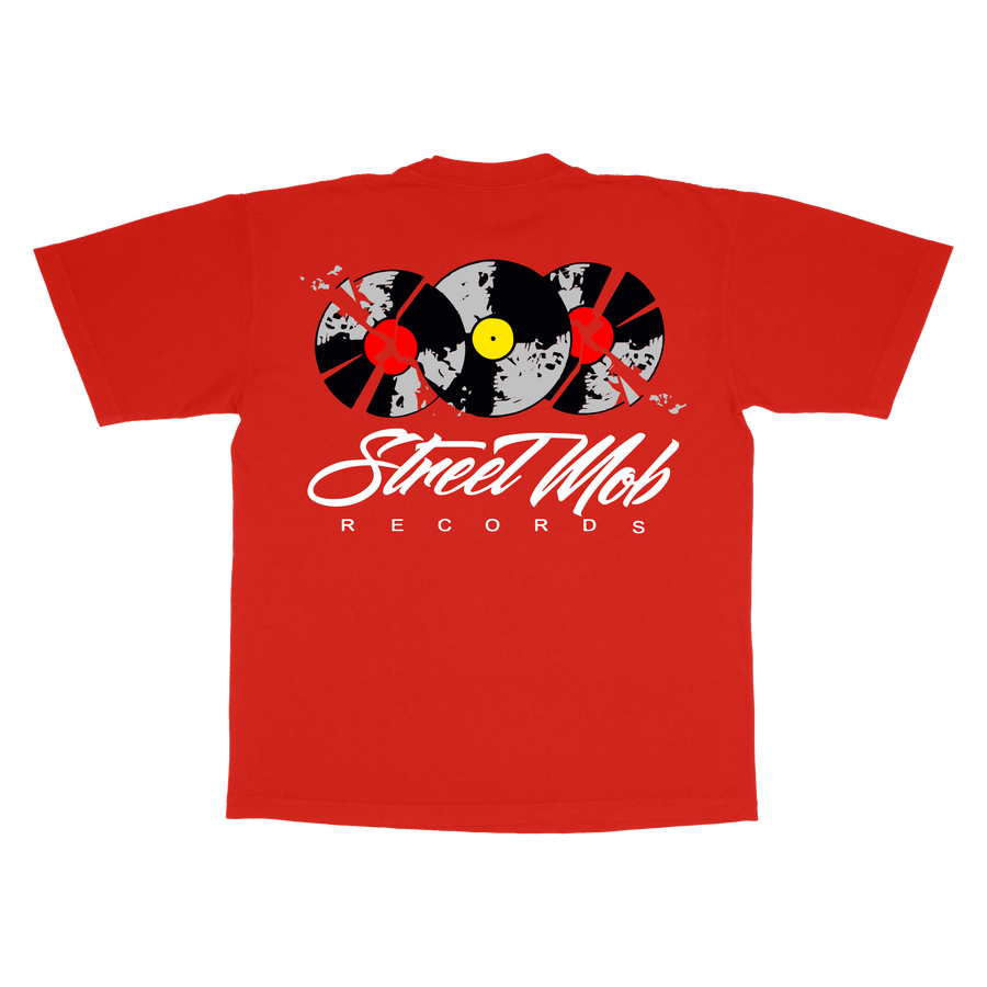 BROKEN RECORDS - RED S/S TEE