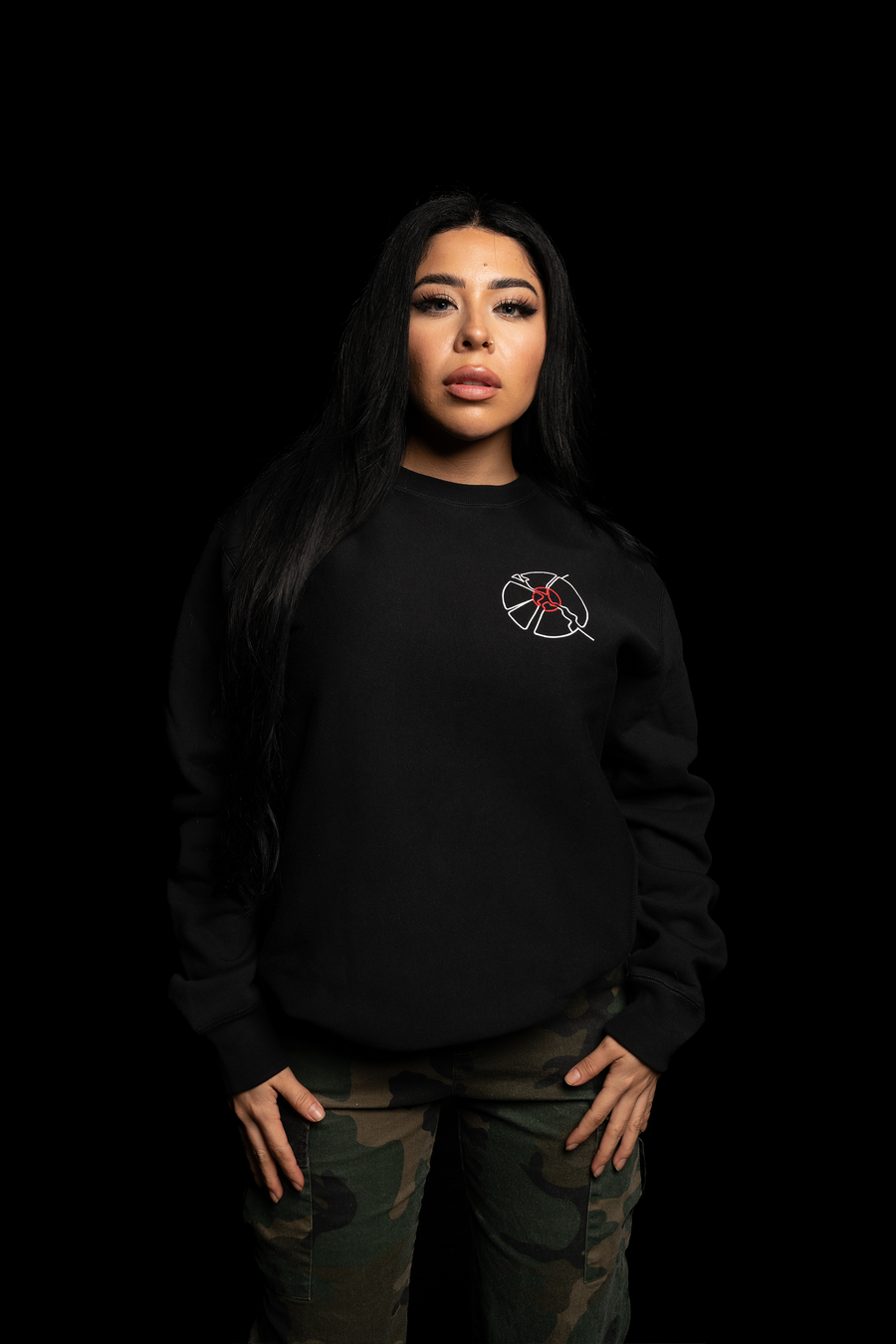 STREET MOB - BLACK CREWNECK